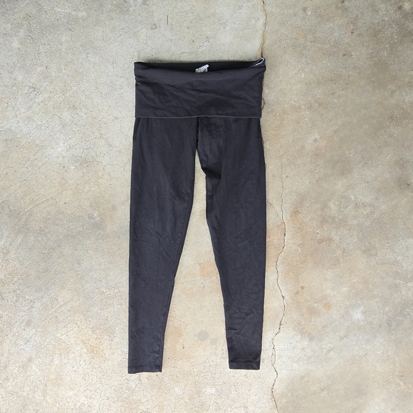 Y2k Victoria's Secret VS PINK VTG Foldover Yoga Leggings I Heart Pink Bling - Picture 2 of 7